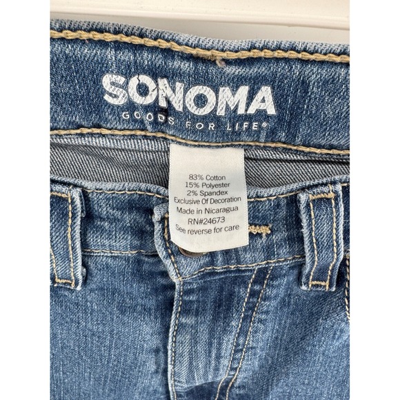 Sonoma Goods For Life Boys Straight Leg Jeans Size 16 Blue Medium Wash Denim - Picture 4 of 6